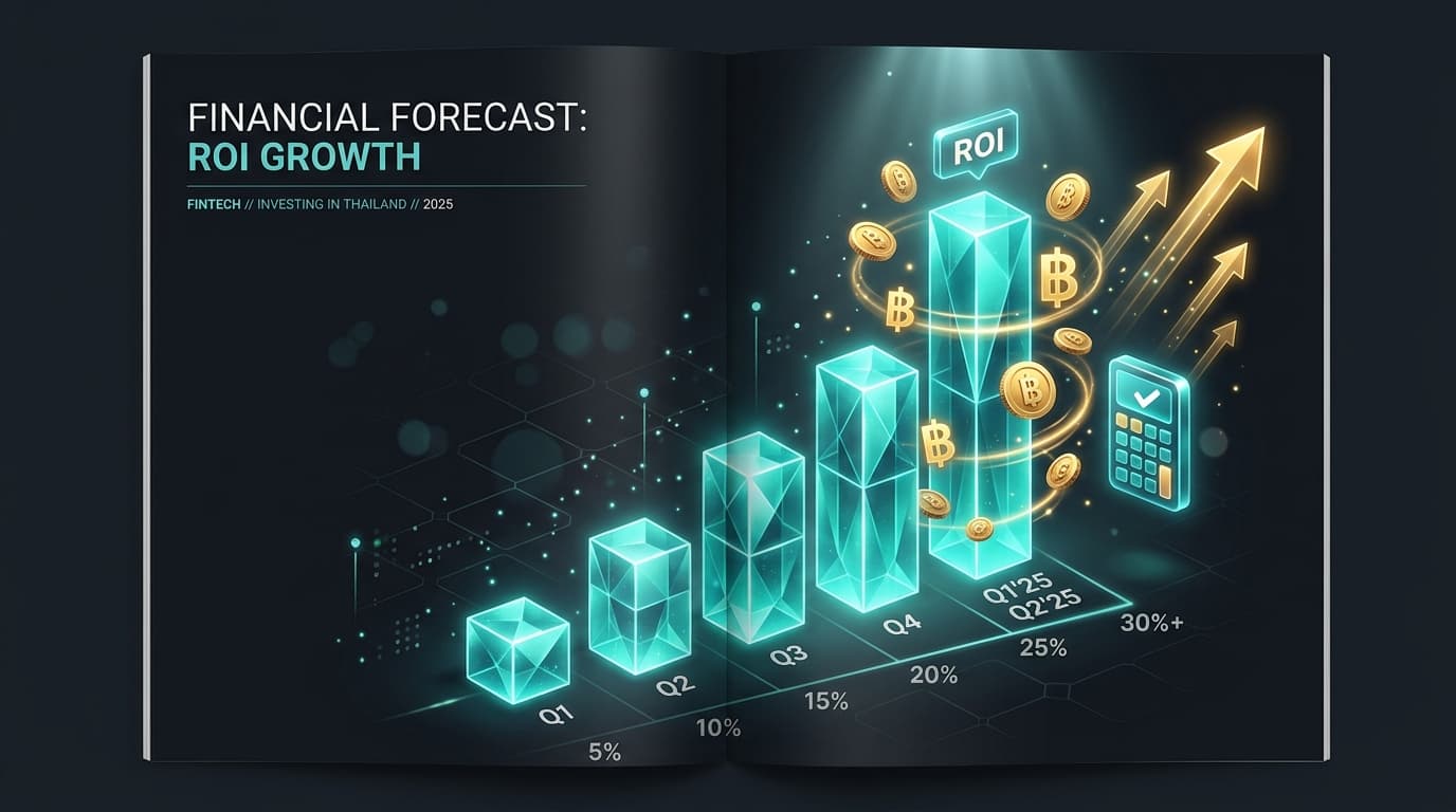 กราฟ ROI ของ Automation — ผลตอบแทนเทียบต้นทุน