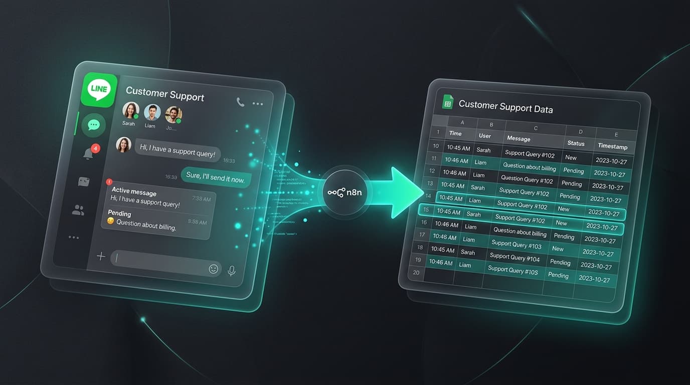 เชื่อม LINE OA กับ Google Sheets อัตโนมัติ ด้วย n8n