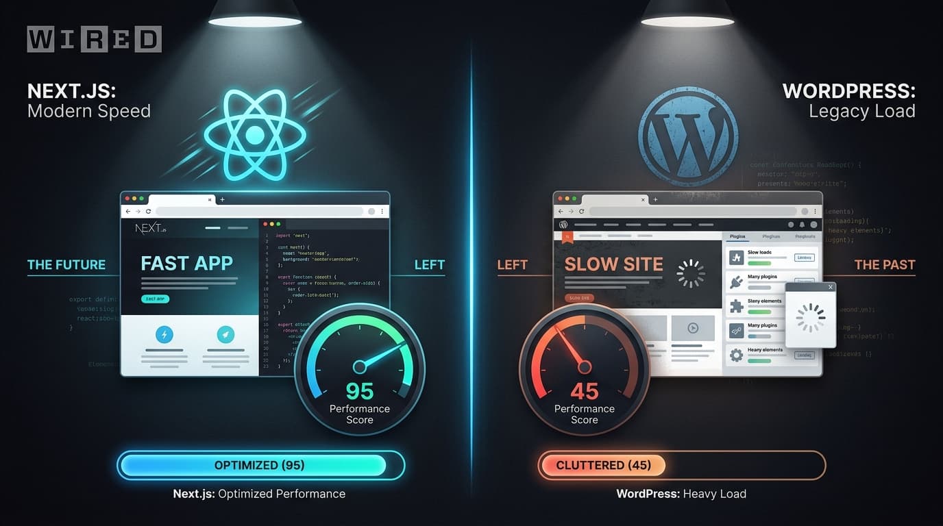 Next.js vs WordPress — เปรียบเทียบ Performance และ SEO