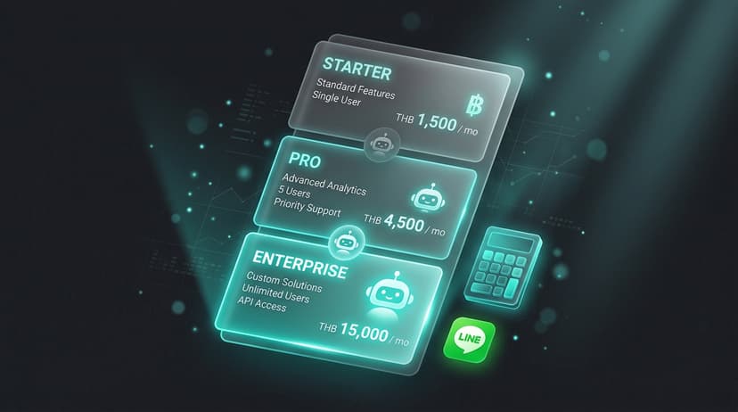 AI Chatbot ราคาเท่าไหร่ — สรุปค่าใช้จ่ายทั้งหมด 2026