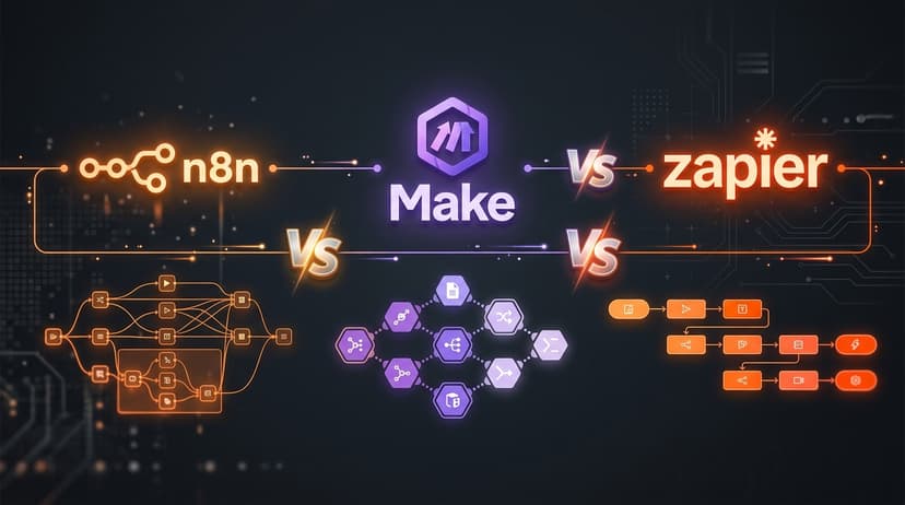 n8n vs Make vs Zapier — เปรียบเทียบเครื่องมือ Automation 2026
